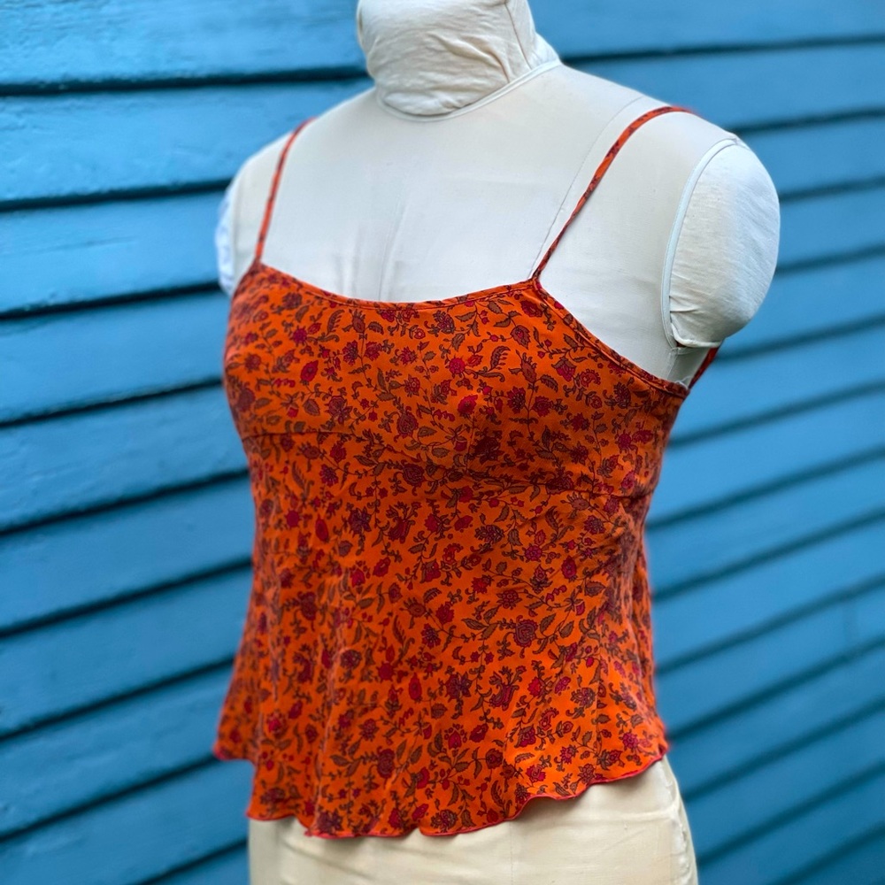 True Couture Open Back Silk Top Hippie 1990’s
